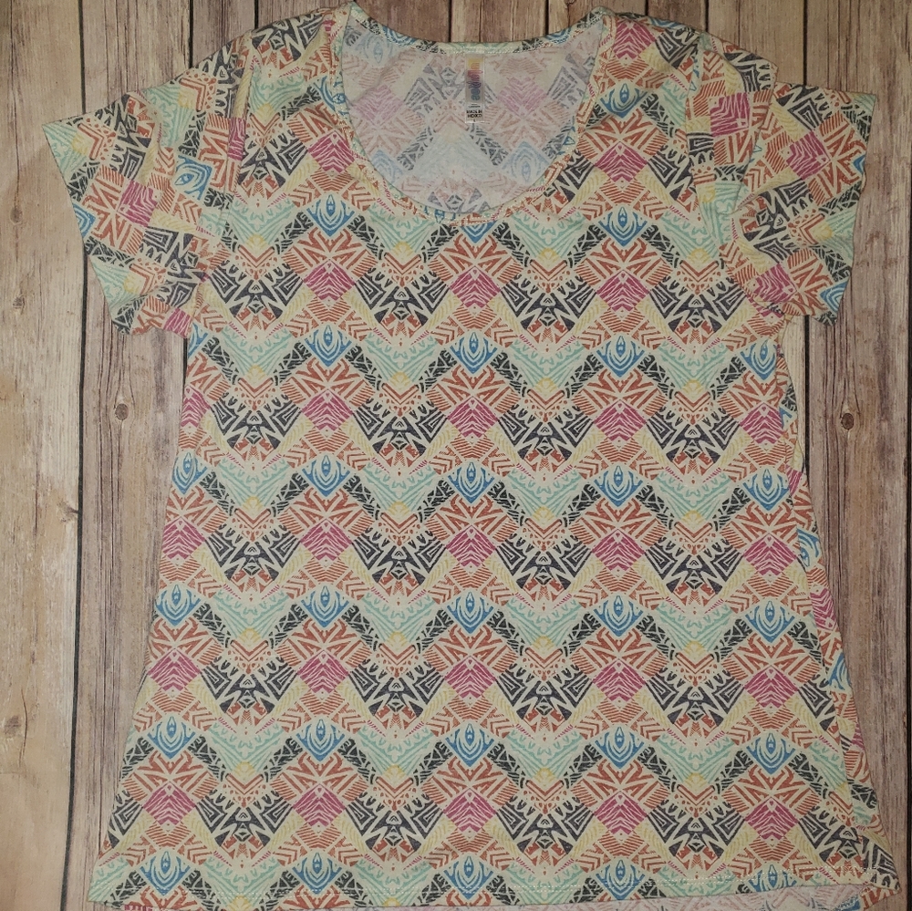 Large Lularoe Classic T pastels